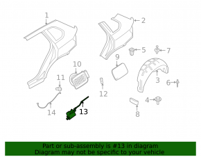 Fuel flap motor BMW X5 E70 07-13