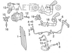 Air Conditioning Compressor Dodge Dart 13-13 2.0 2.4
