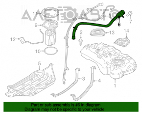 Fuel filler neck Jeep Renegade 15-23