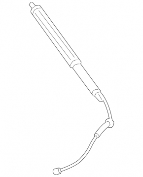 Electric shock absorber for the left tailgate of the Lexus NX 22-25