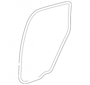 Rear left door seal for Acura MDX 07-09