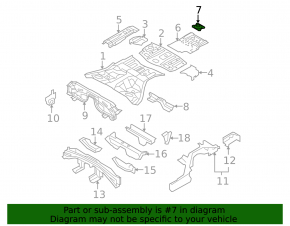 Spare Wheel Bracket Infiniti Q50 14-