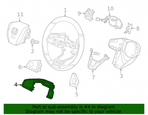 Steering Wheel Control Frame Honda Civic X FC 16-21