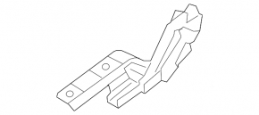 Left hood hinge for Hyundai Accent 18-23