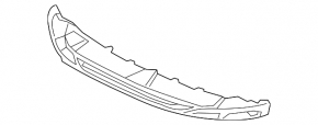Front bumper lip for VW Touareg 15-17