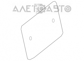 Mercedes X164 GL rear license plate bracket