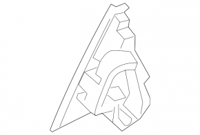 Door trim triangle rear right Kia Forte 19-24 4d outer