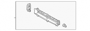Radiator deflector louver assembly for Hyundai Tucson 2022-2024
