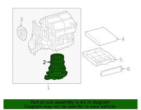 Motor heater fan Toyota Prius 50 21-22