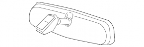 Interior mirror Lexus GS300 GS350 GS430 GS450h 06-09 auto-dimming, Home link, mirror element defect