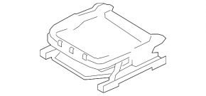 Kia Optima 16-18 driver's seat slide, mechanical, without frame