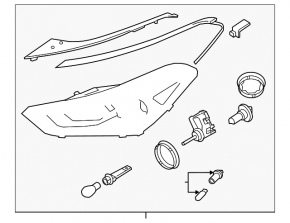Left fog light for Hyundai Tucson 2016-2018 pre-rest