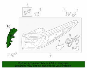 Left outer fender light trim for Kia Sportage 2017-2019