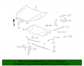 Chevrolet Bolt EV 22-23 Large Trunk Door Bumper