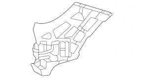 Front bumper bracket right Mercedes W167 GLE 350 450 20-23 AMG pkg