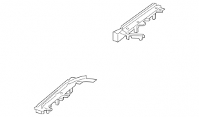 Windscreen wiper seal right Mercedes GLC 16-22 upper