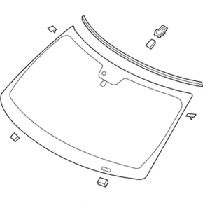 Ford Explorer 11-17 Windshield