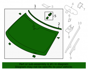Ford Explorer 11-17 Windshield