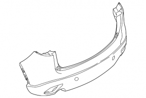 Rear bumper bare Mazda CX-5 13-16
