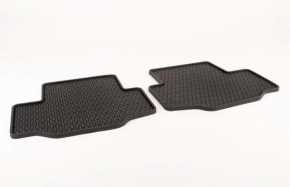 Set of black rear floor mats for Mazda CX-90 24-26 (seats 8)