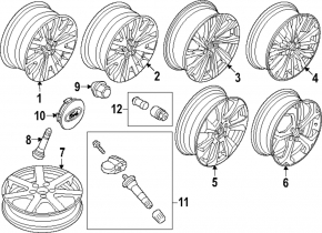 Spare tire for Ford Escape MK4 20- R17 155/70, cast