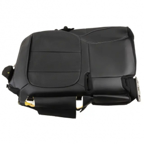Rear seat cushion cover, 2nd row, left, Ford Escape MK4 20-26, black leather with perforation, hybrid