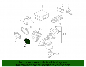 Mitsubishi Galant 2004-2012 front left door speaker