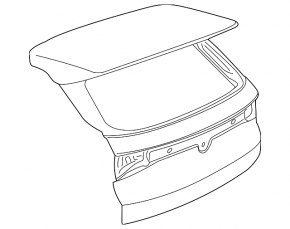 The trunk door is bare Volkswagen ID.4 23-25