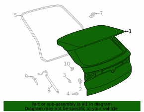 The trunk door is bare Volkswagen ID.4 23-25