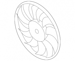 Right cooling fan impeller for Mitsubishi Outlander 22-25 2.5