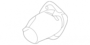 Left muffler tip for Infiniti QX30 17-19