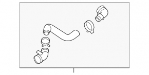 Upper cooling hose Hyundai Santa FE 21-23 2.5