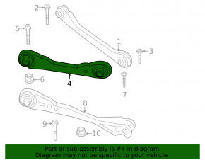 Upper control arm, rear left, front, BMW 5 G60 24-26
