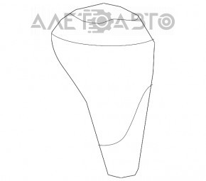 Gear knob Lexus ES300h ES350 13-18 leather black, wood