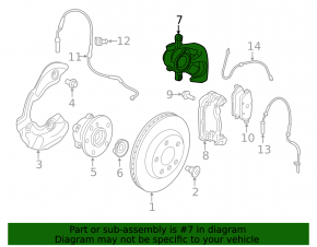 Front right caliper BMW i3 14-20