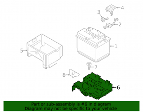 Battery tray Hyundai Kona 18-23