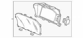 The upper information display for the Honda Accord 2013-2015