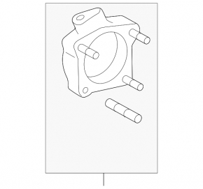 Rear left hub mounting bracket Toyota Sienna 11-20 FWD