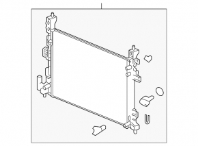 Radiator cooling water Chevrolet Bolt 17-