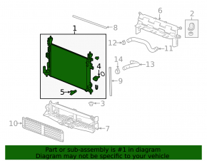 Radiator cooling water Chevrolet Bolt 17-