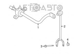 Stabilizer link rear right Lexus LS460 07-17