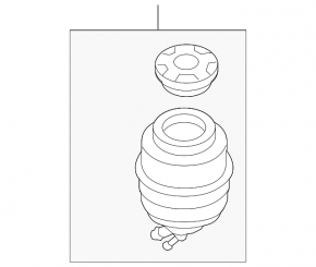 Power steering reservoir Audi A4 B8 08-12