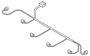 Audi E-Tron 19-23 front bumper wiring for 6 parking sensors
