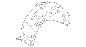Front left fender liner Audi Q7 4L 07-09
