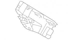 Front bumper mount, bumper-wing, right, Audi Q7 20-26, China