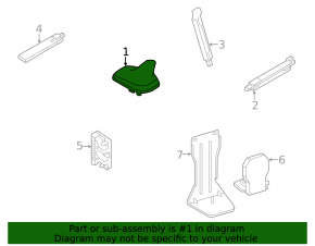 Audi E-Tron fin antenna 19-23