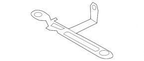 Upper left additional radiator bracket for BMW X7 G07 19-24 N63, S68, metal
