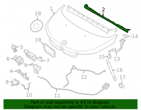 Front hood seal BMW i3 14-20