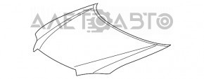 The bare hood of a Toyota Highlander 11-13