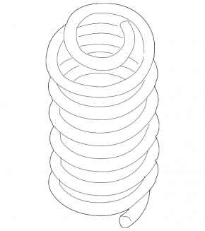 Rear left spring Nissan Sentra 20-24 stiffness white